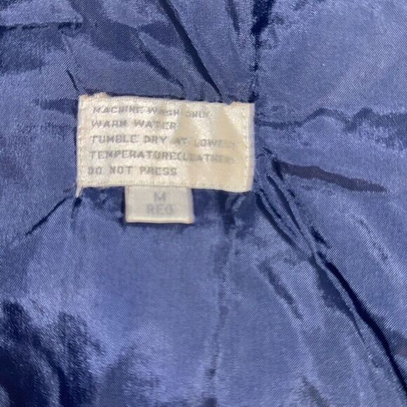 Vintage Blue Severn London Fog Mens Insulated Parka Coat Size Medium - Picture 12 of 13